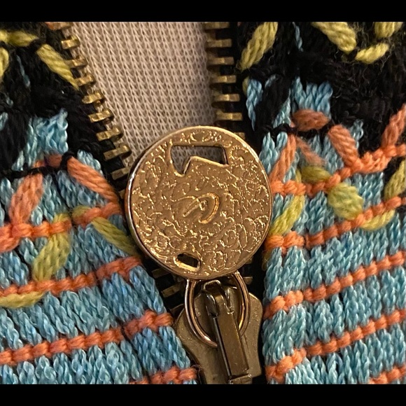 Vintage CHRISTIAN LACROIX,BAZAR abstract pattern,cardigan sweater like new - Picture 5 of 15